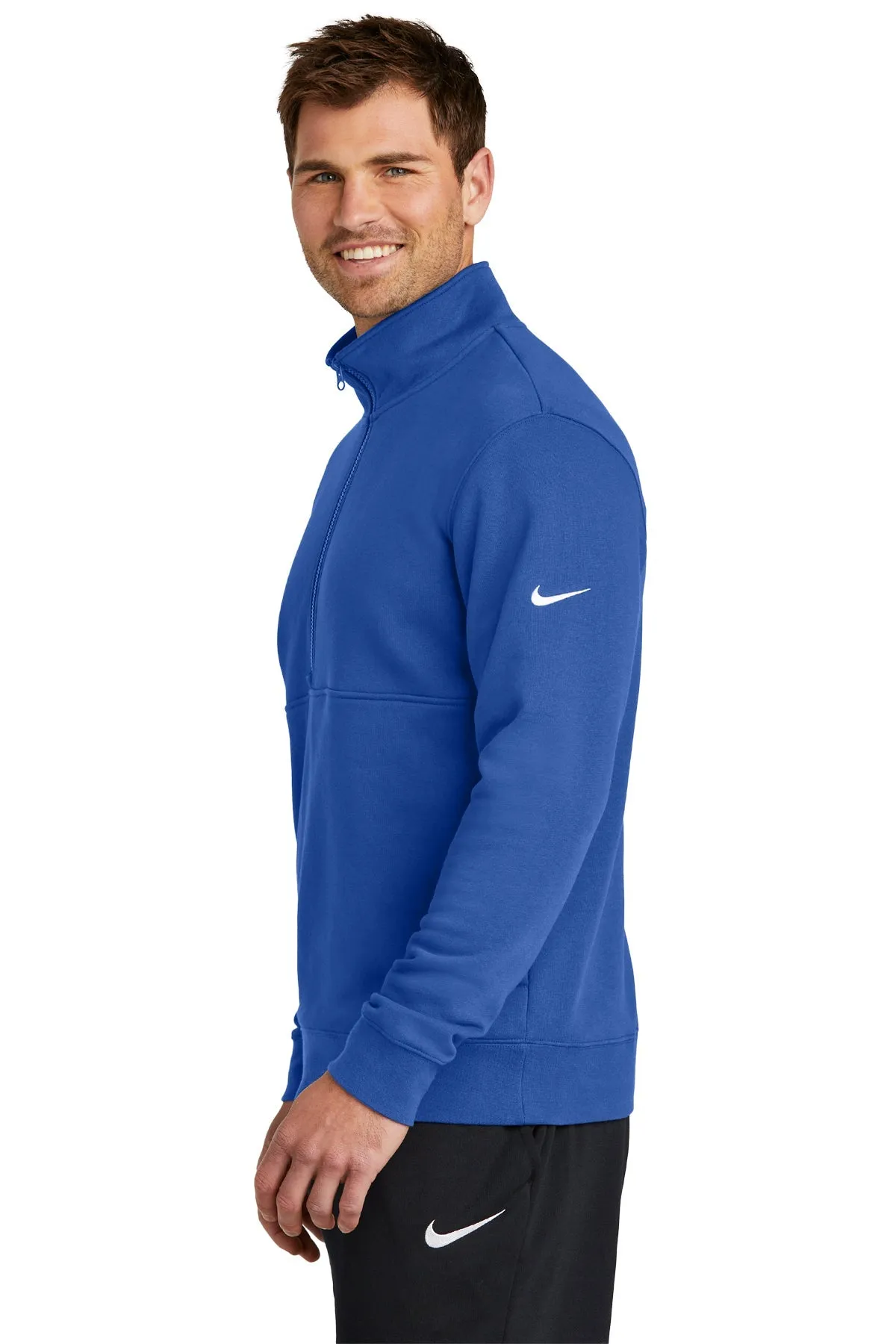Nike Club Fleece Custom Quarter-Zips, Game Royal