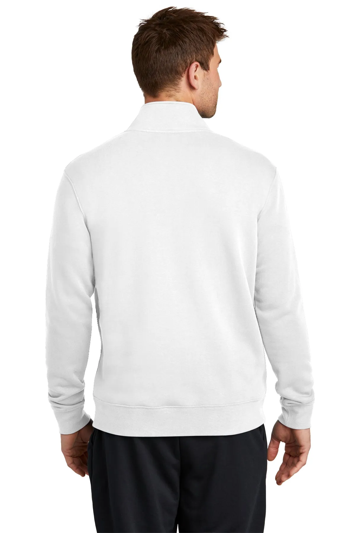 Nike Club Fleece Custom Quarter-Zips, White