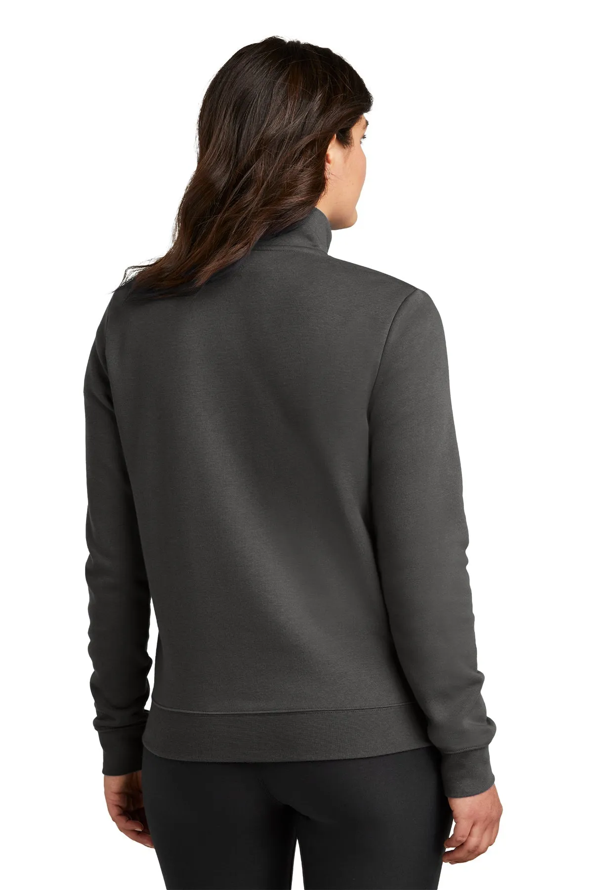 Nike Ladies Club Fleece Custom Quarter-Zips, Anthracite