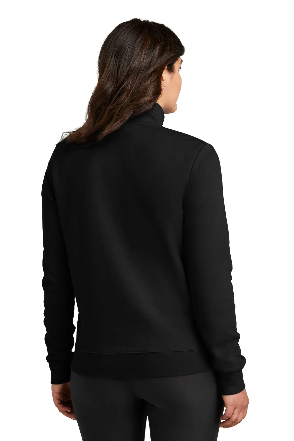 Nike Ladies Club Fleece Custom Quarter-Zips, Black