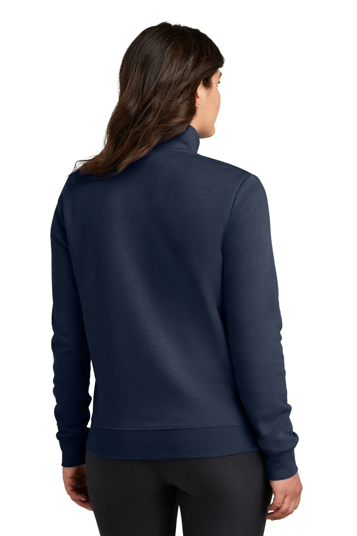 Nike Ladies Club Fleece Custom Quarter-Zips, Midnight Navy