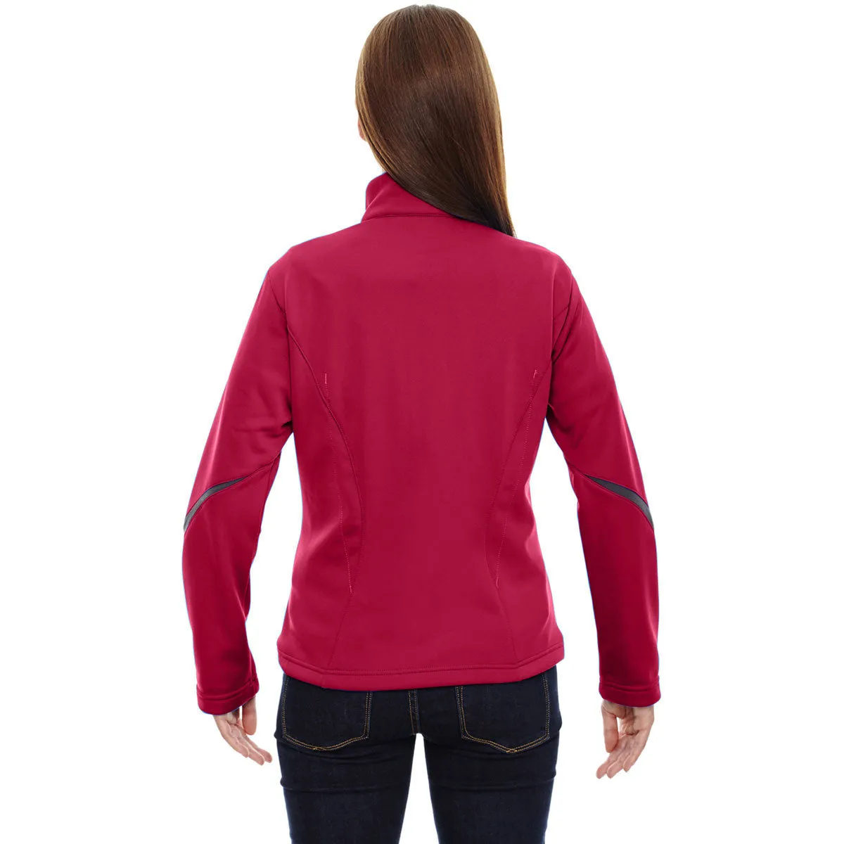 North End Women's Olympic Red Escape Bonded Fleece Jacket