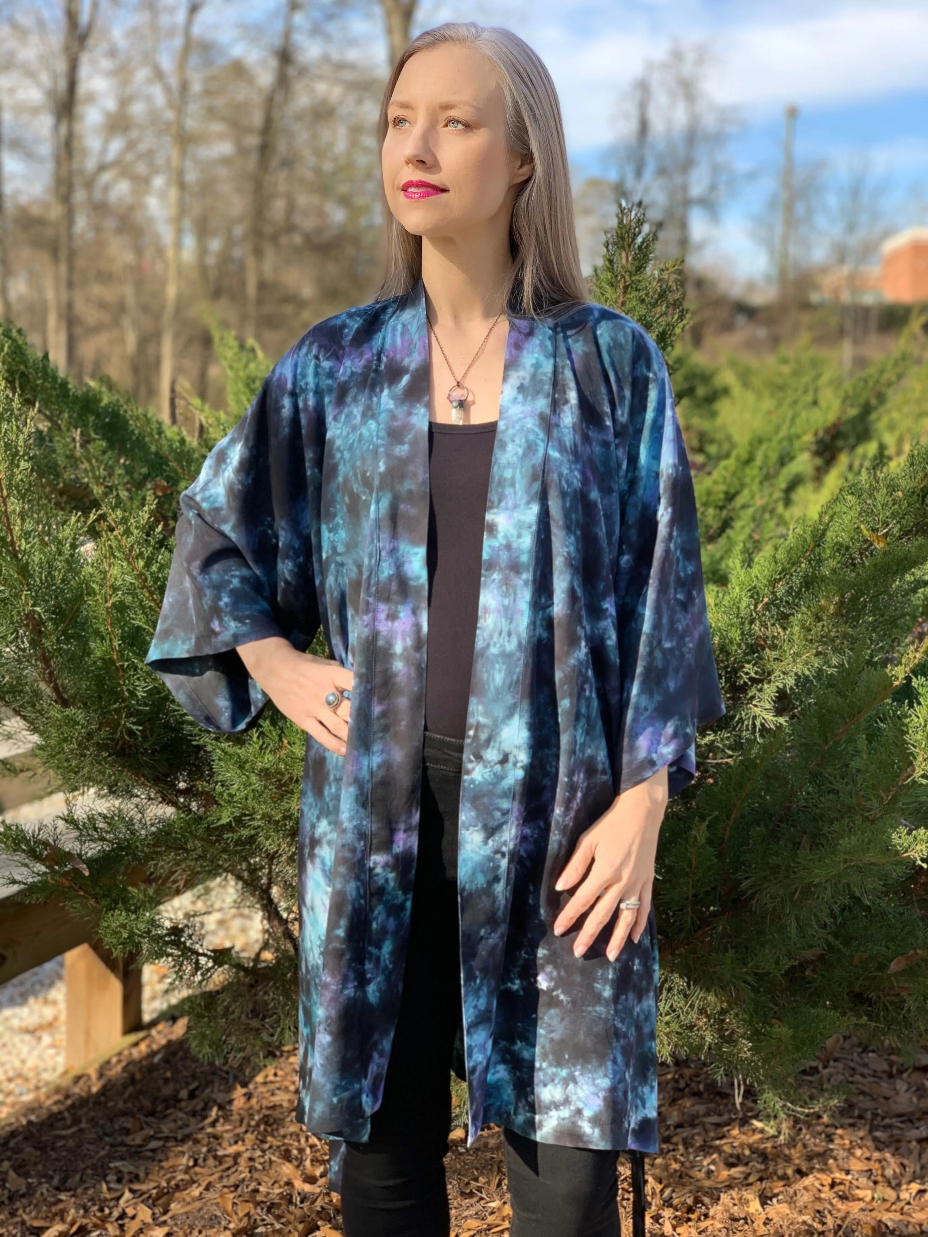 Ocean breeze kimono robe