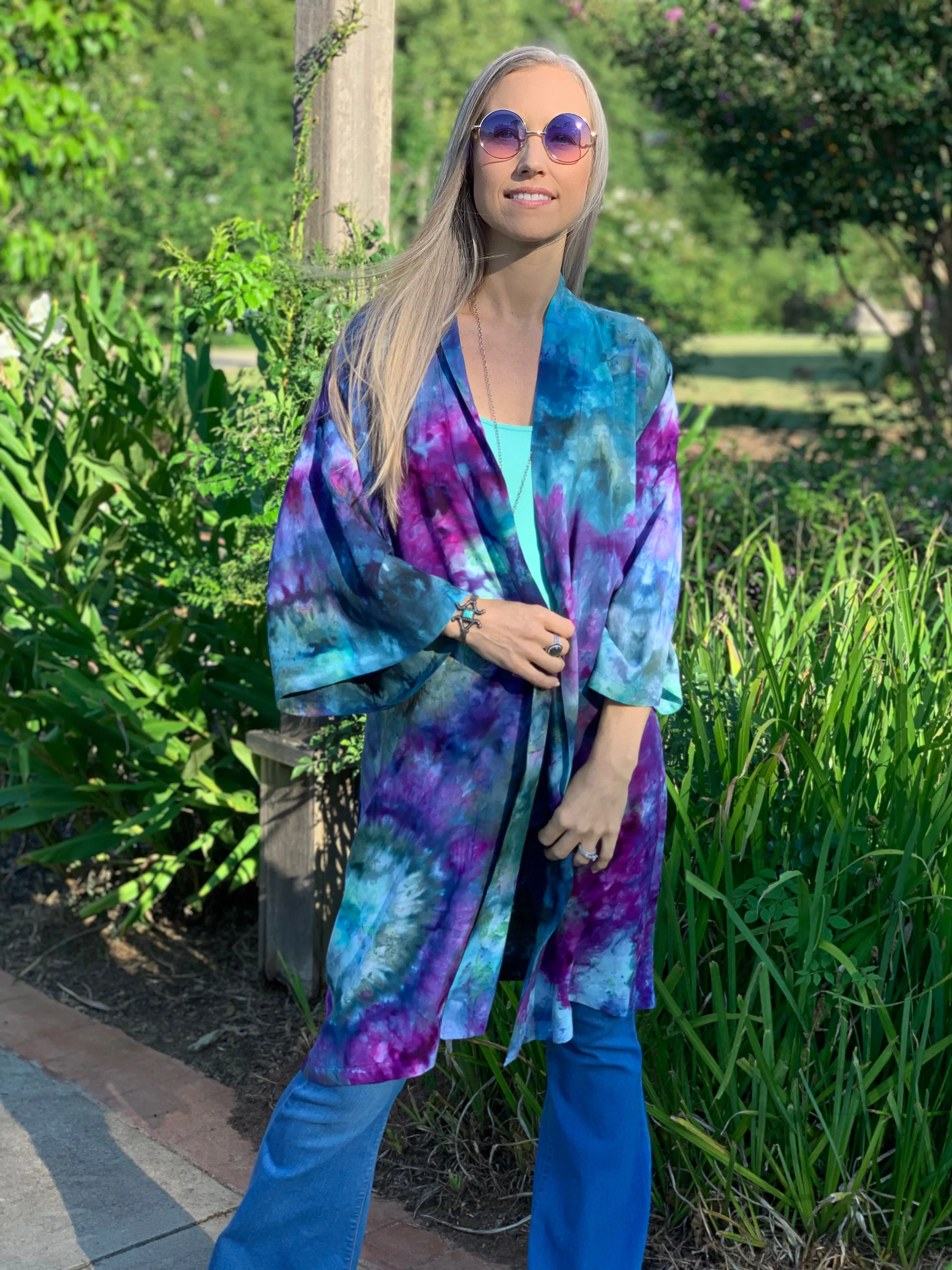 Ocean breeze kimono robe