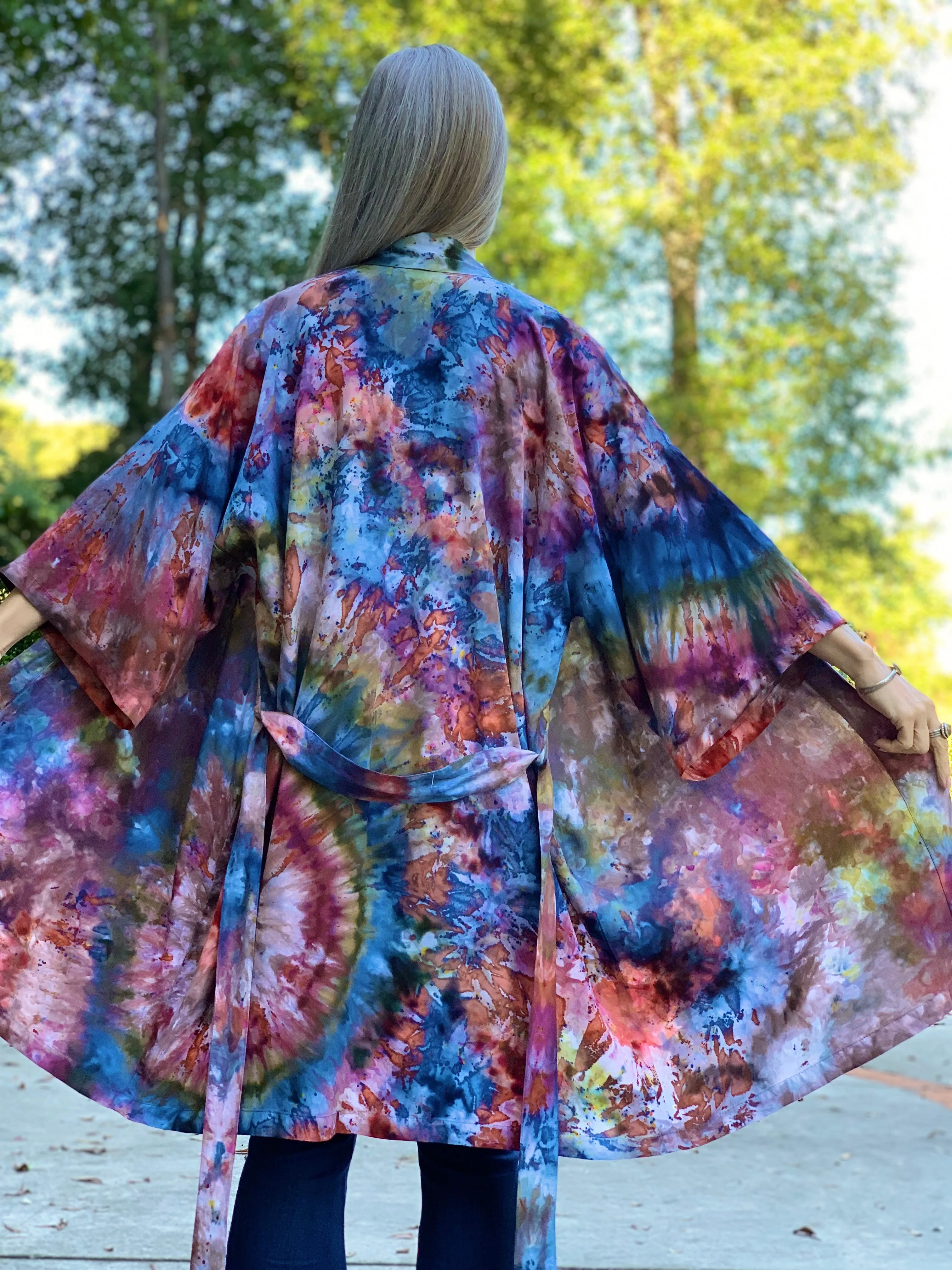 Ocean breeze kimono robe