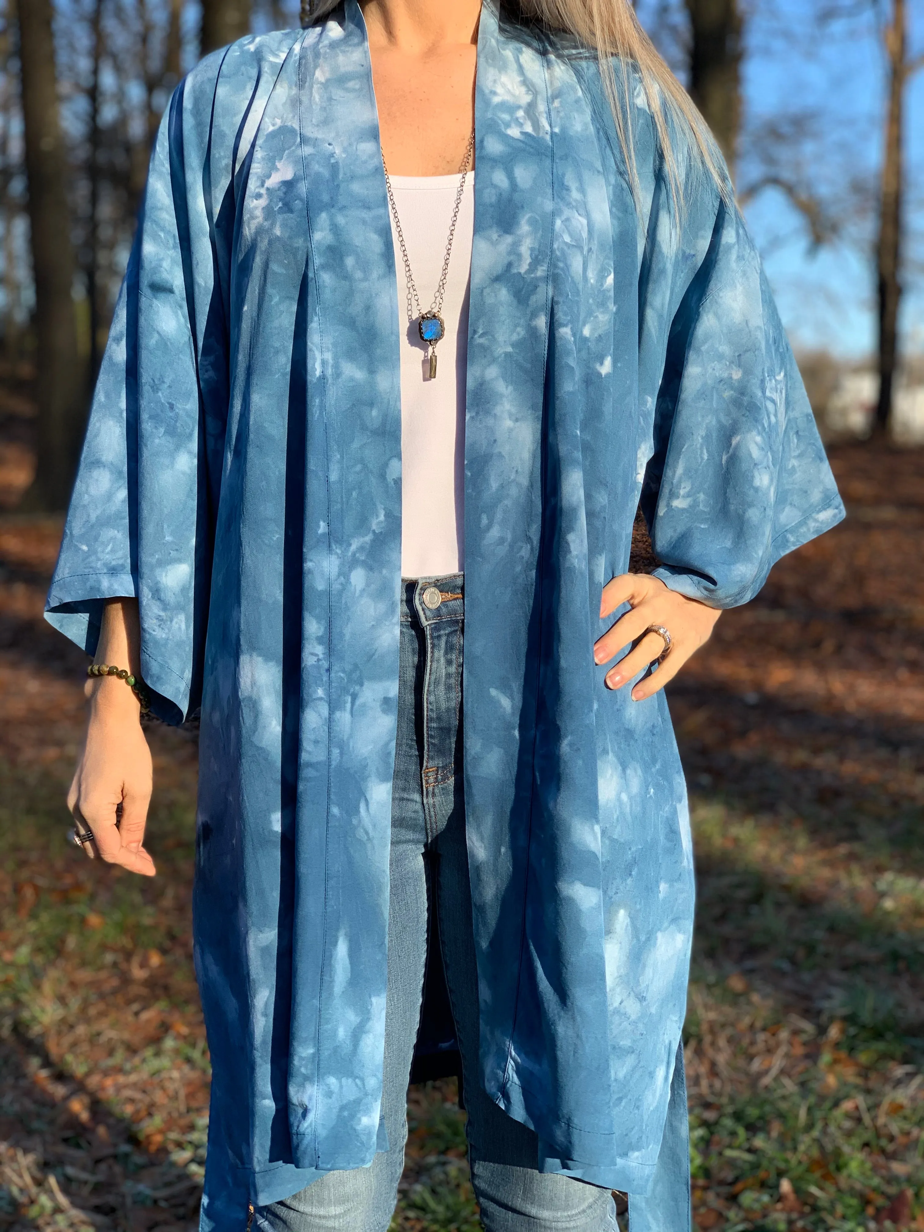 Ocean breeze kimono robe