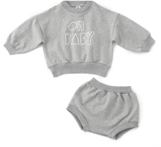 Organic Cotton Sweatshirt and Bloomer