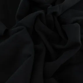 Organic Fleece Knit Fleece in Black - Birch Fabric