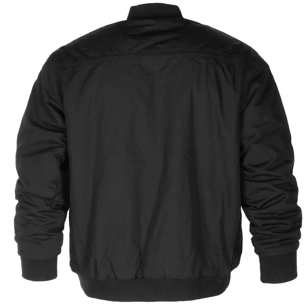 Oscar Sports Men's Sherpa Lined Cotton Hand Pocket Vintage Zip Up Jacket