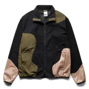 PATCHED FLEECE JACKET