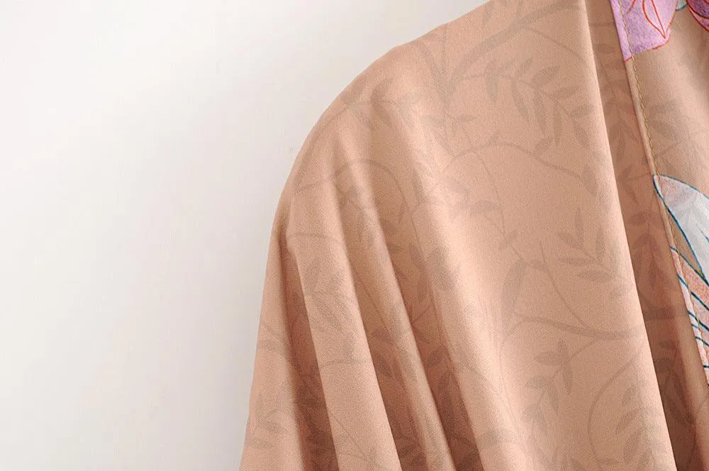 Peacock Kimono Cardigan Jacket