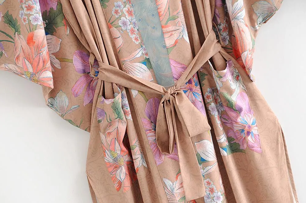Peacock Kimono Cardigan Jacket