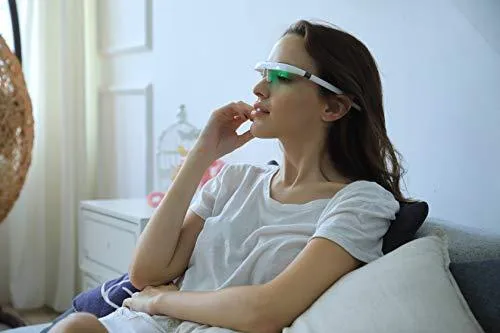 PEGASI 2 - Smart Light Therapy Glasses, Improve Your Sleep in 7 Days, Feather-Light, Research-Backed Blue-Green Light, Boost Energy, Beat Jet Lag (Traveling Case Included)