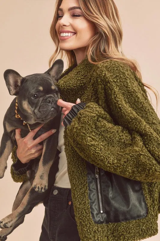 Penny Vegan Sherpa Jacket