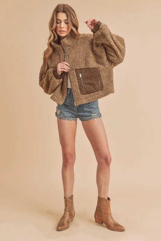 Penny Vegan Sherpa Jacket