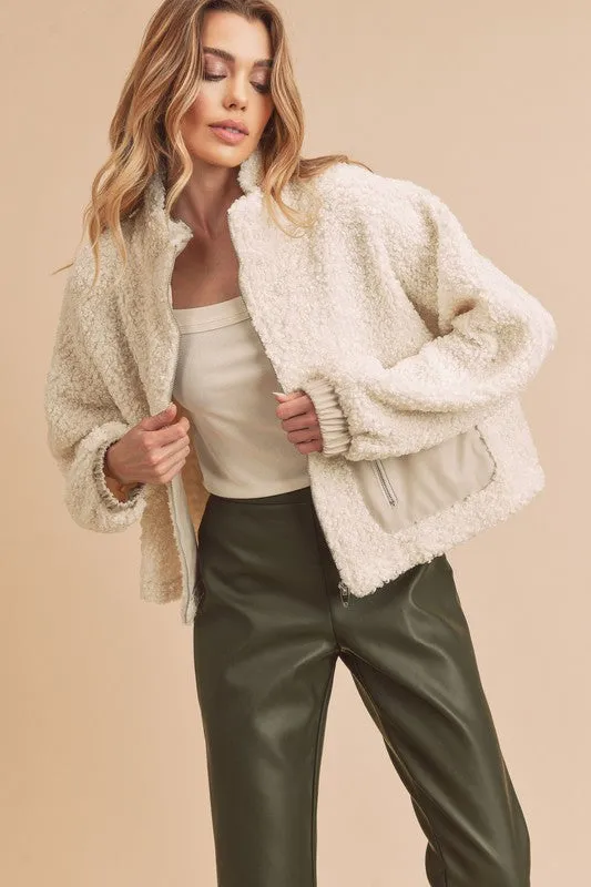 Penny Vegan Sherpa Jacket
