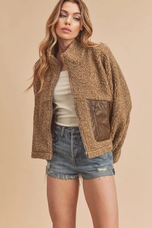 Penny Vegan Sherpa Jacket