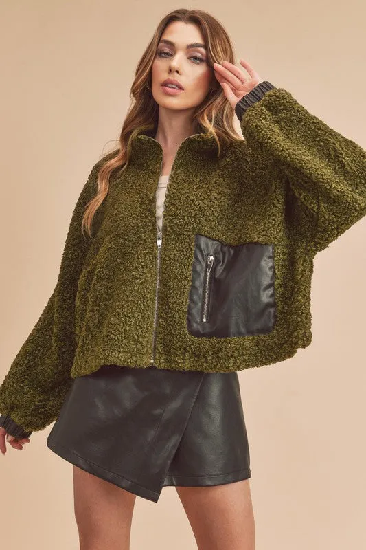 Penny Vegan Sherpa Jacket