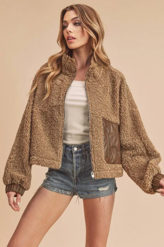Penny Vegan Sherpa Jacket