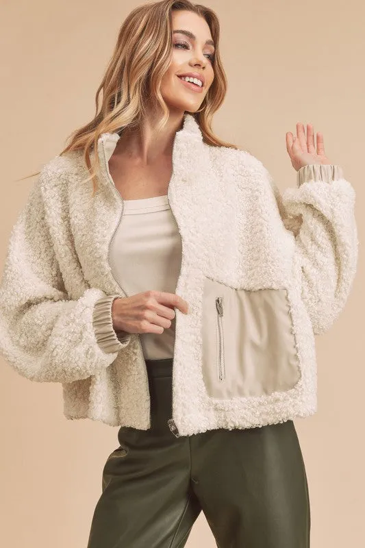 Penny Vegan Sherpa Jacket