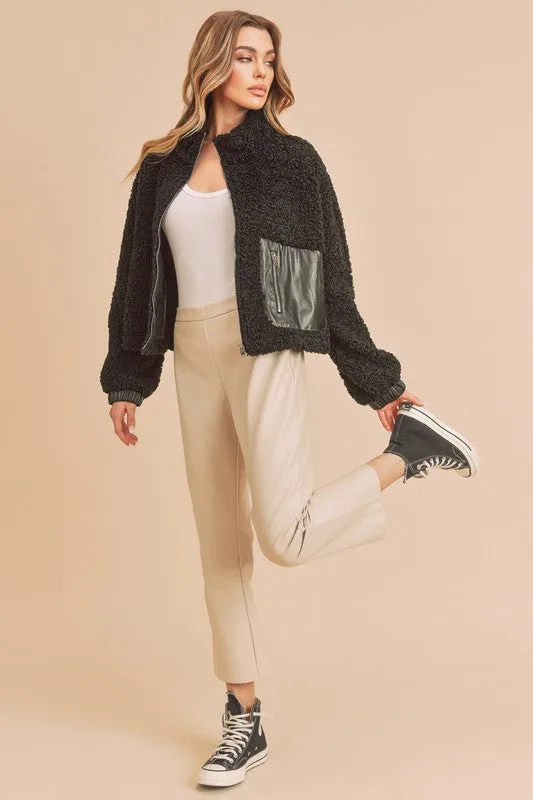 Penny Vegan Sherpa Jacket