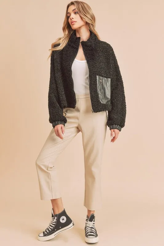 Penny Vegan Sherpa Jacket