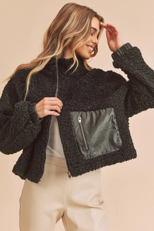 Penny Vegan Sherpa Jacket