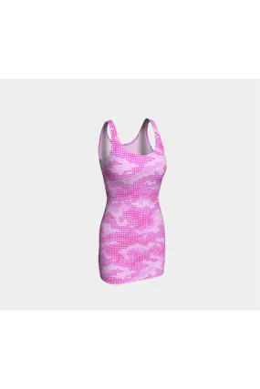 Pink Camouflage Bodycon Dress