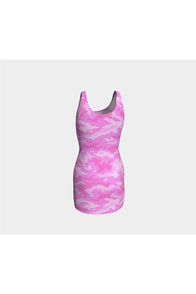 Pink Camouflage Bodycon Dress