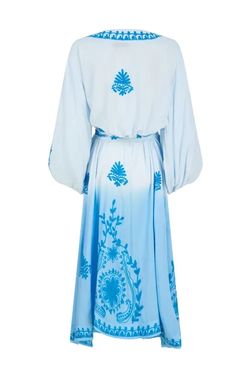 Pranella Night Kimono - China Blue Ombre