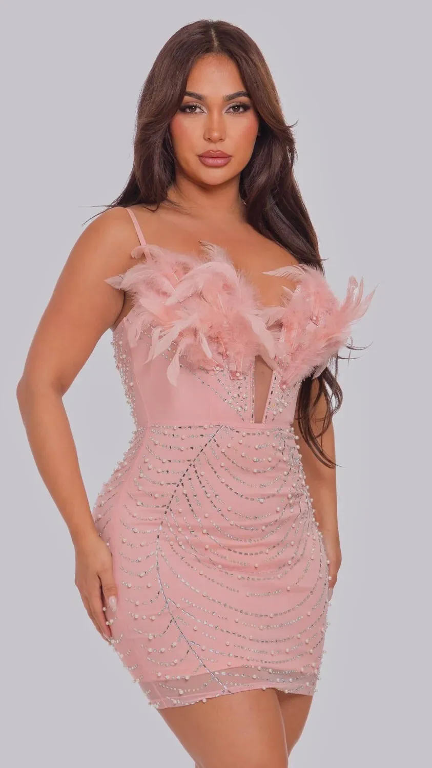 Pre-order* Yanely Dress - Pink
