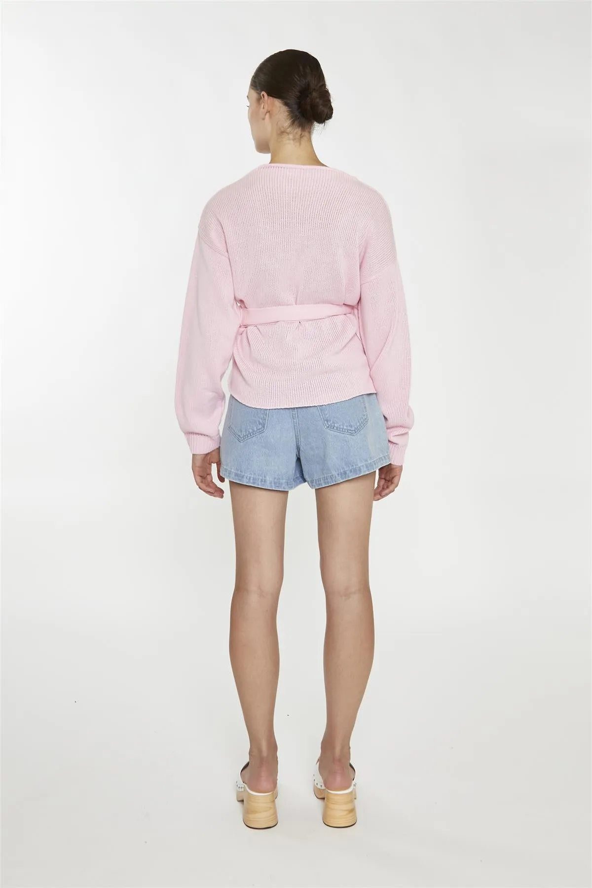 Pretty-Pink Wrap -Cardigan