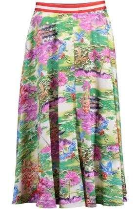 Printed Midi Skirt