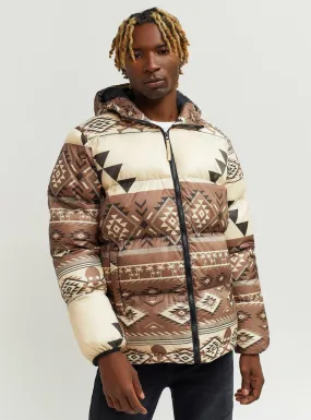 Reason Jacket - Argyle Puffer - Brown - RCP-10