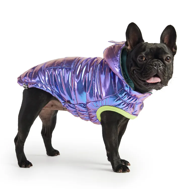 Recycled Reversible Iridescent Puffer