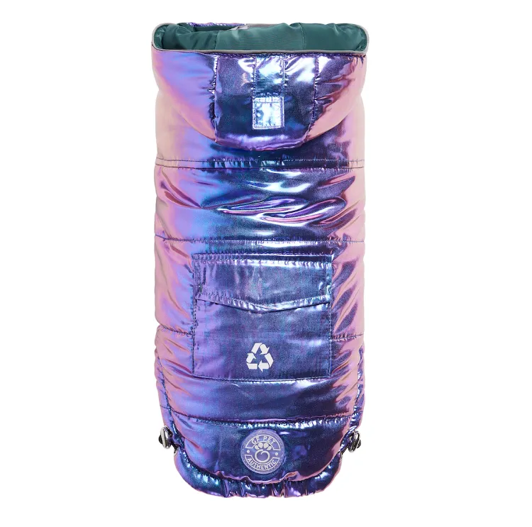 Recycled Reversible Iridescent Puffer