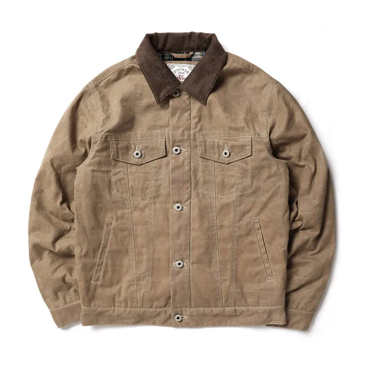 RED TORNADO CANVAS WAX JACKET