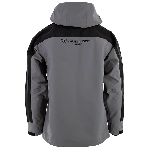 ROUSH YATES ENGINES RAIN JACKET - CHARCOAL GRAY/BLACK