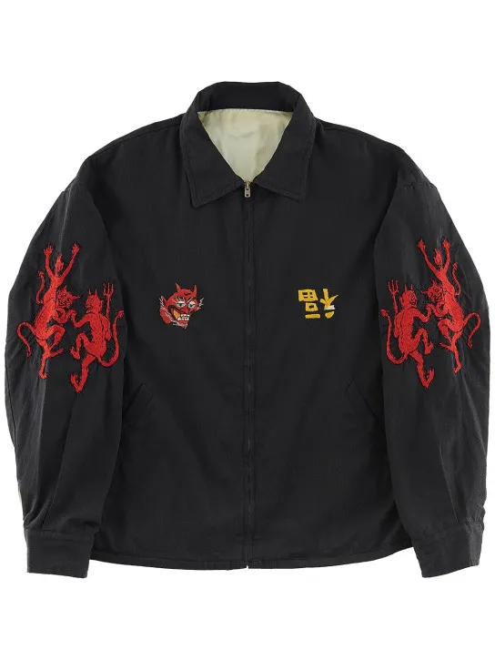 Saint Michael   Cotton jacket w/all over embroidery 