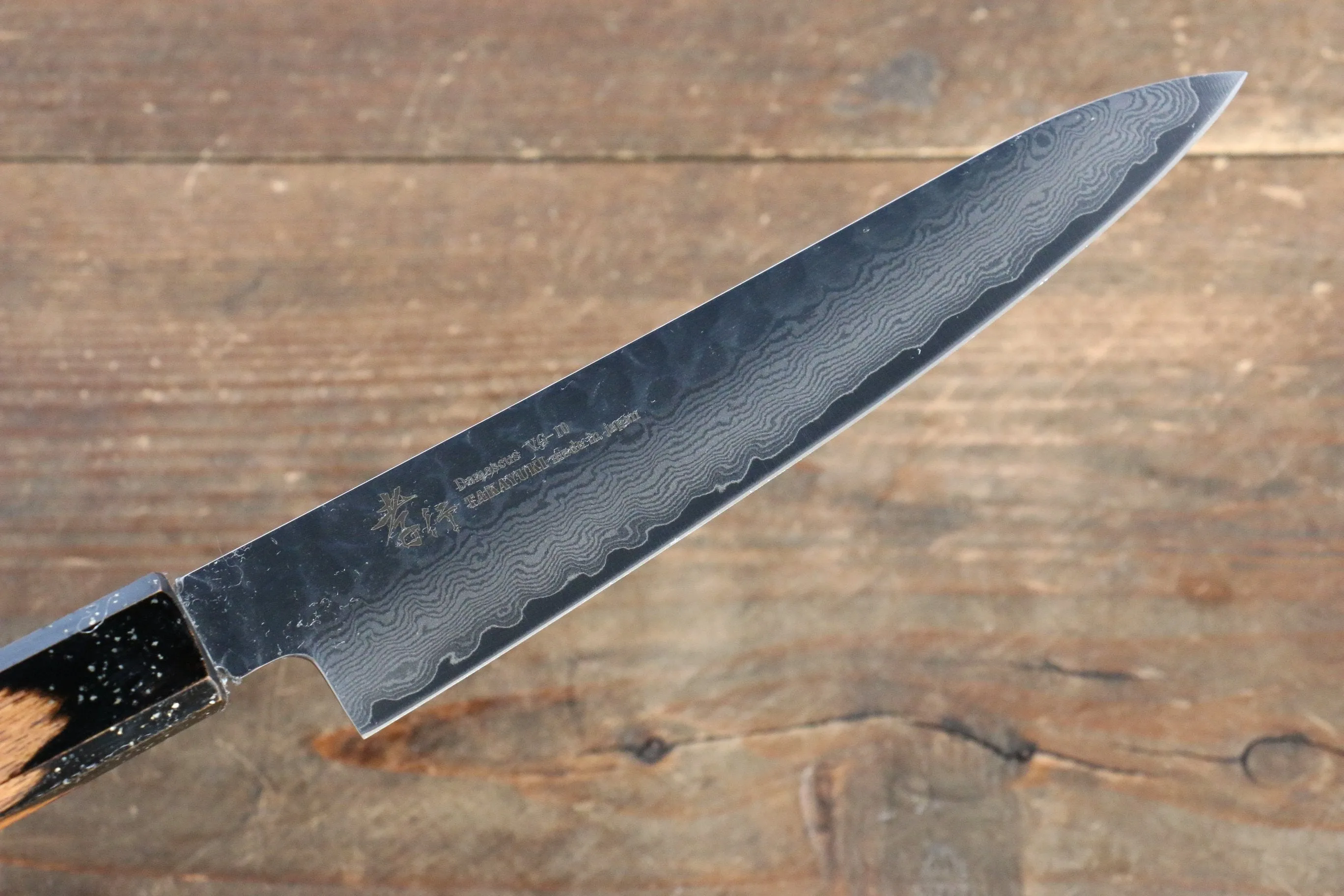 Sakai Takayuki VG10 33 Layer Damascus Petty-Utility 150mm Live oak Lacquered (Kokushin) Handle