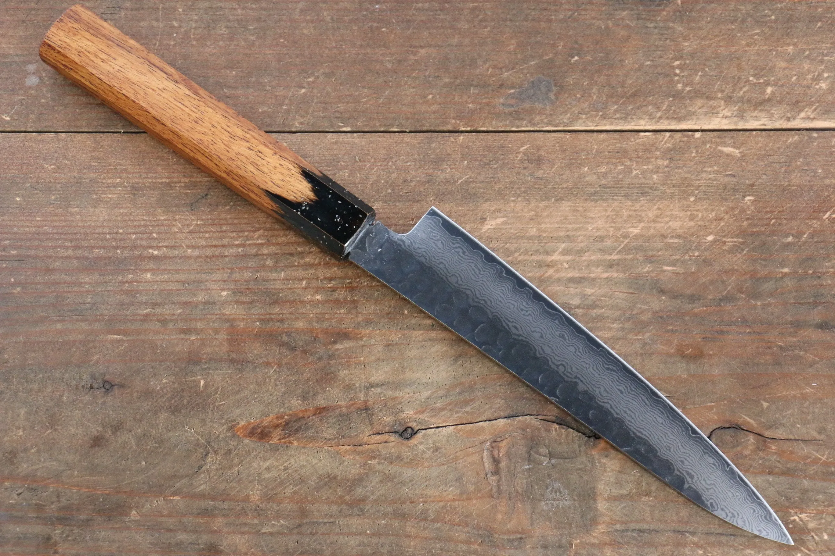 Sakai Takayuki VG10 33 Layer Damascus Petty-Utility 150mm Live oak Lacquered (Kokushin) Handle