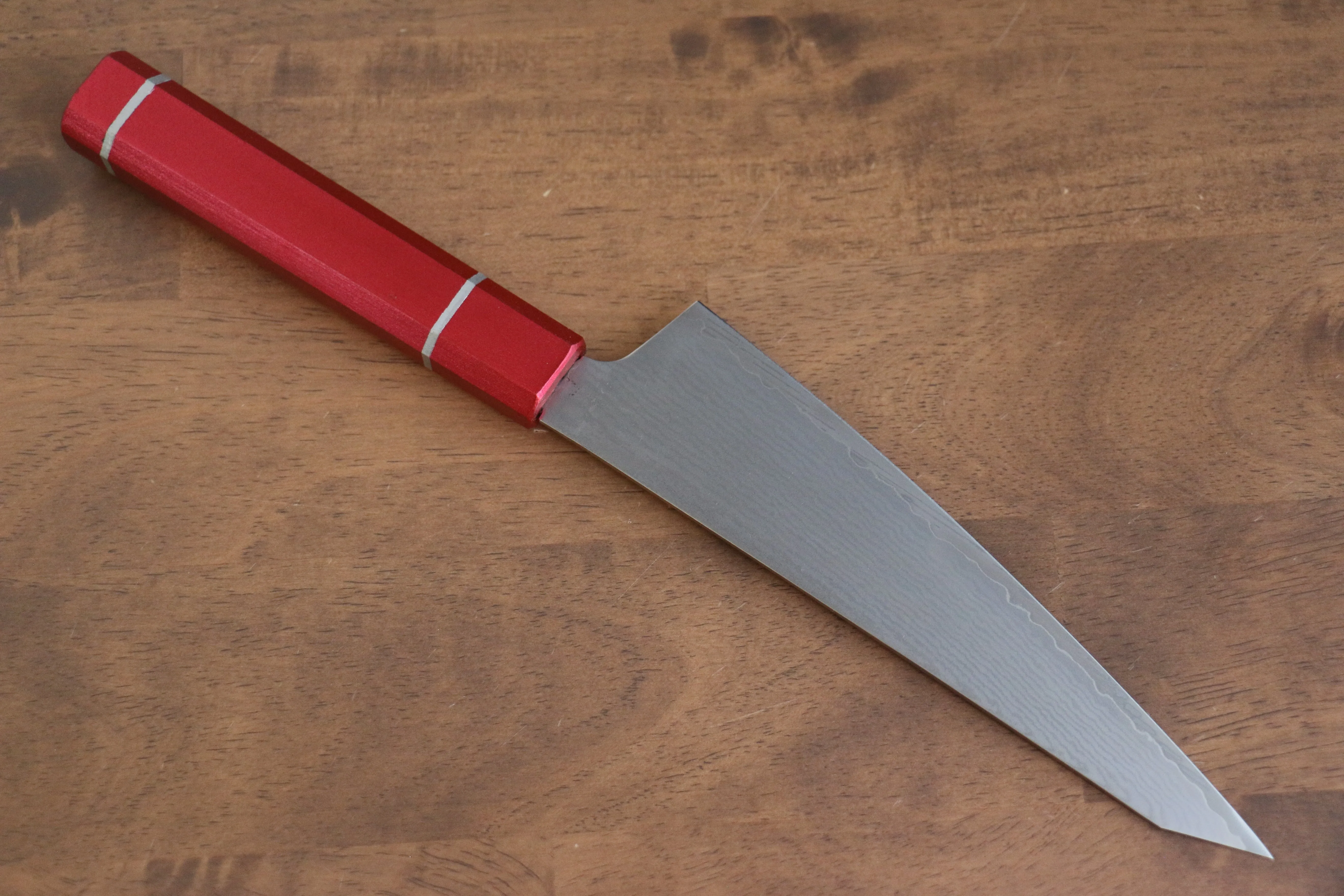 Sakai Takayuki VG10 33 Layer Damascus Sabaki 180mm Live oak Lacquered (Kouseki) Handle