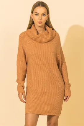 Salmon Sweater Dress