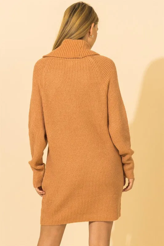 Salmon Sweater Dress