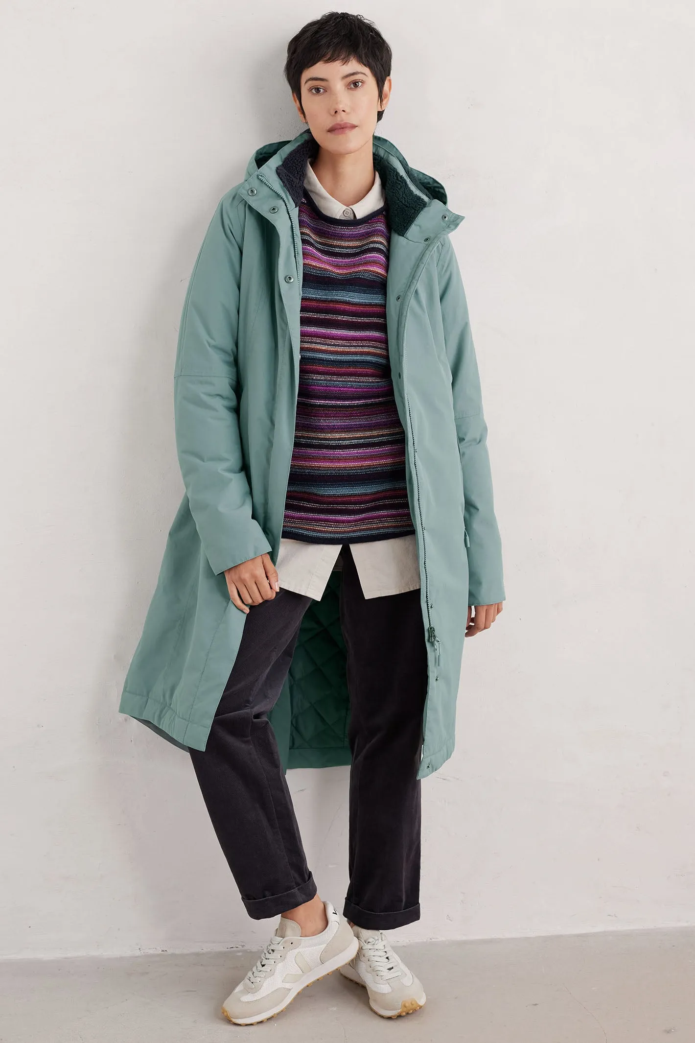 Seasalt Janelle Raincoat Litchen Blue B-RN35907-14248