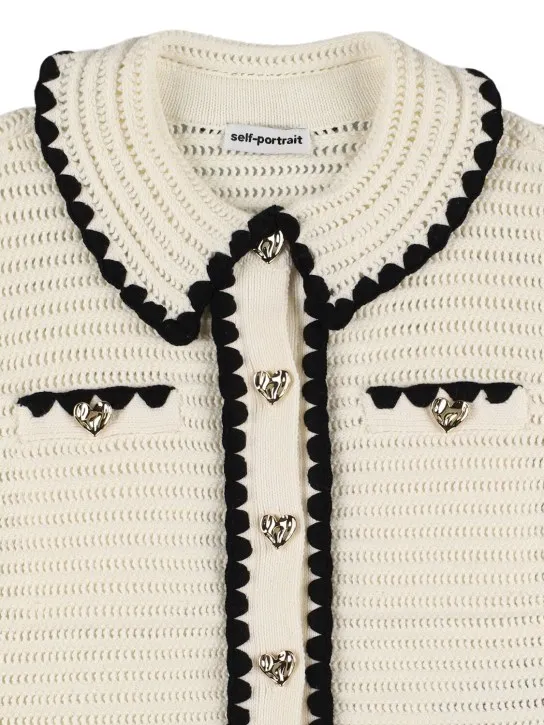 Self-portrait   Cotton blend crochet jacket 