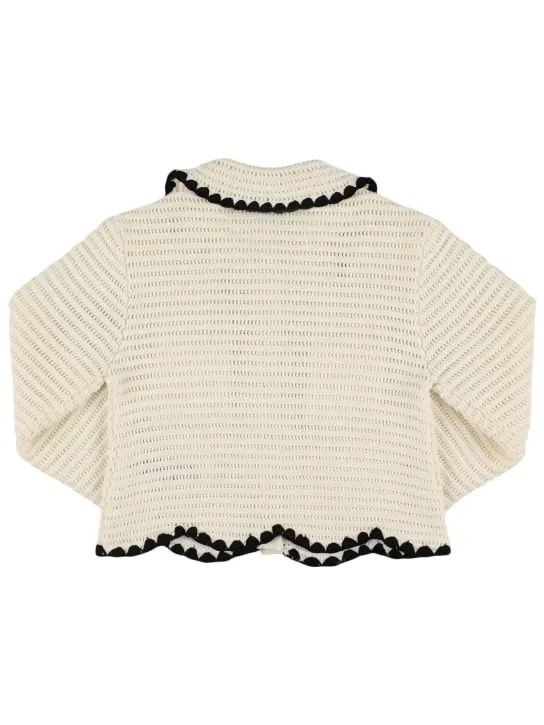 Self-portrait   Cotton blend crochet jacket 