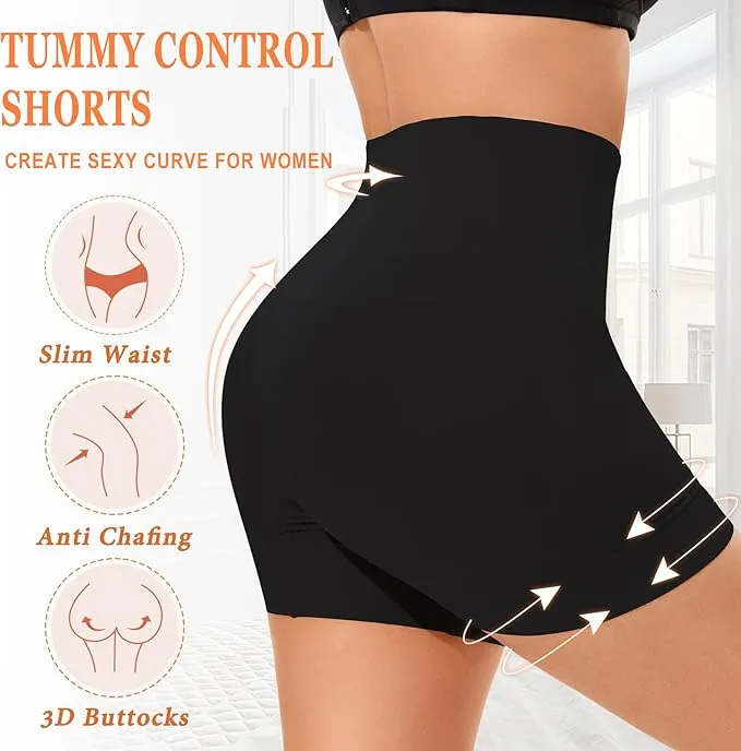 Shapermint Essentials Women's Tummy Control Underwear Boyshorts Panties Black Size 3XL