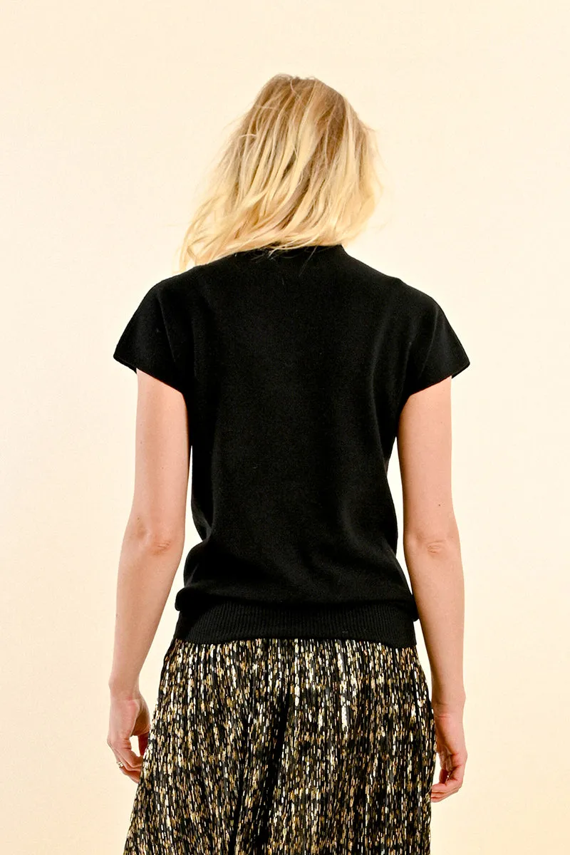 Short Sleeved Knit Top