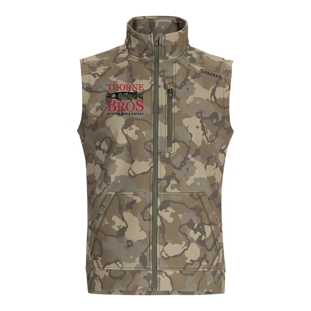 Simms Thorne Bros. Logo Rouge Vest Regiment Camo Olive Drab